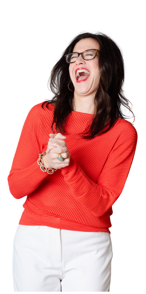Terri laughing (transparent)